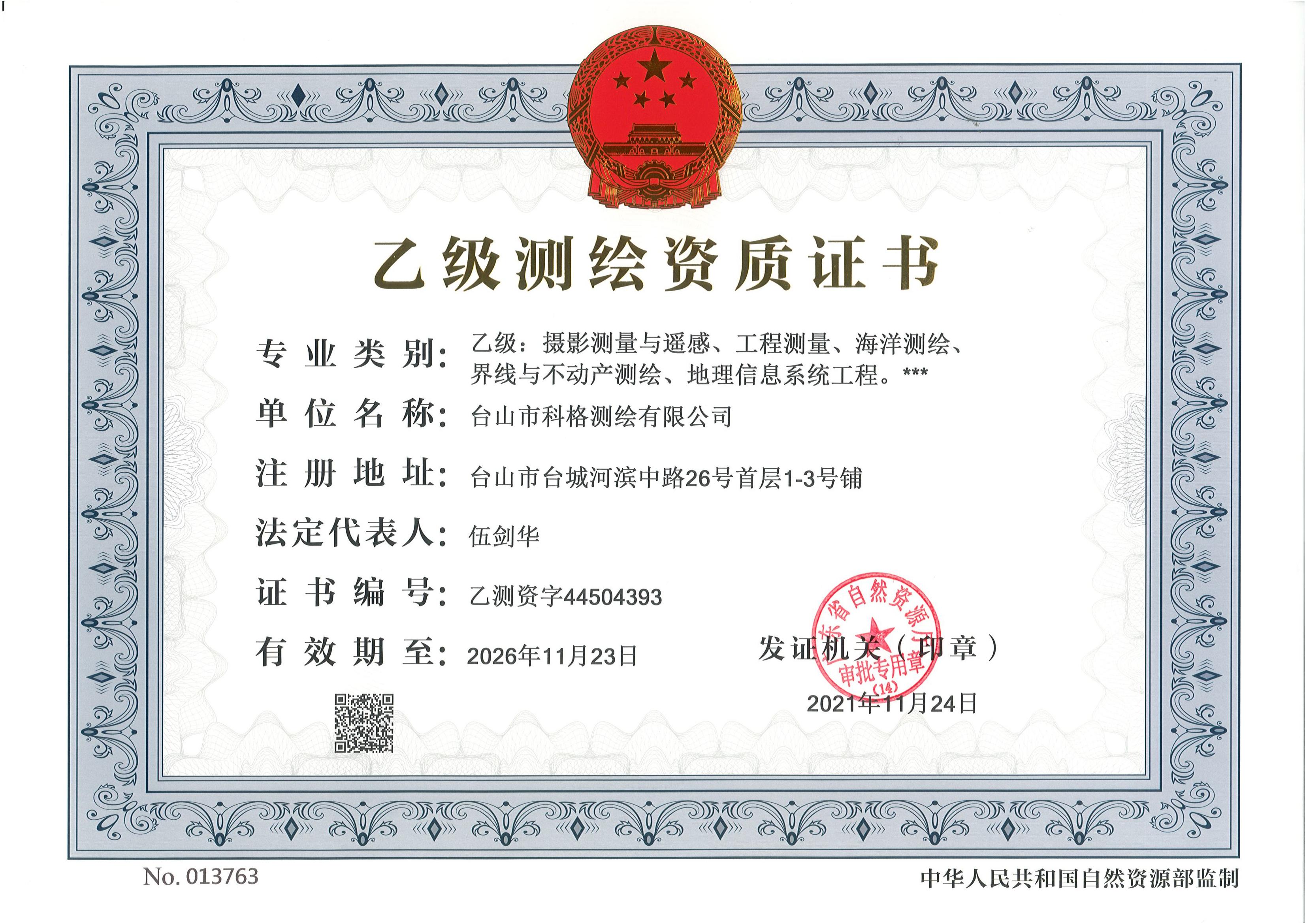 有关资质（资格）证书（原件扫描件）