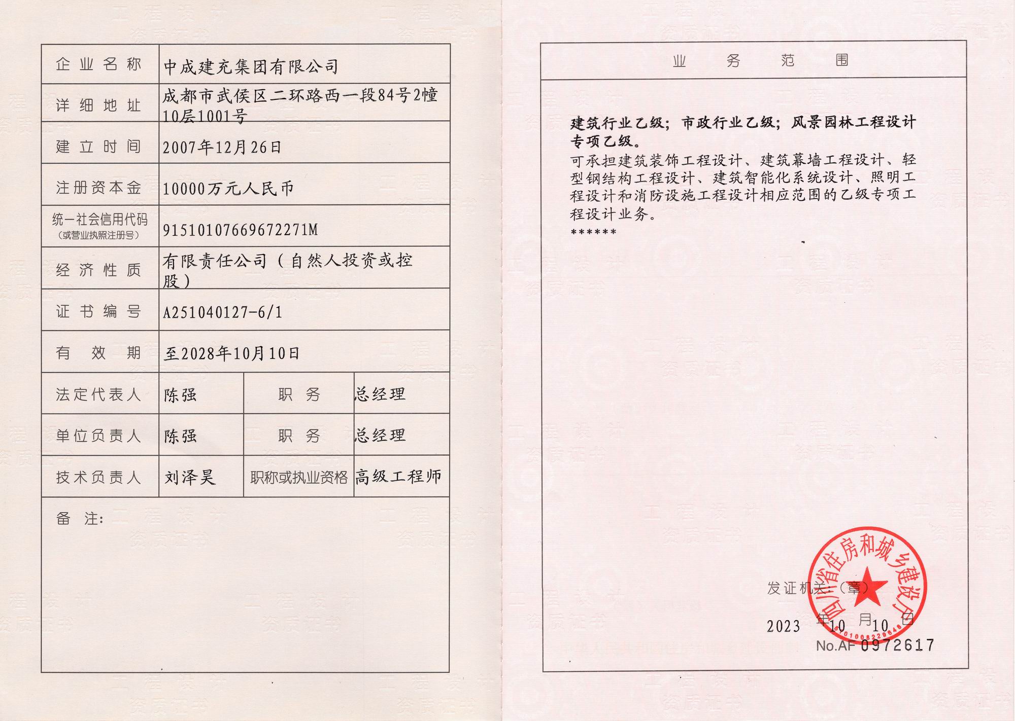 资质（资格）证书（原件扫描件）