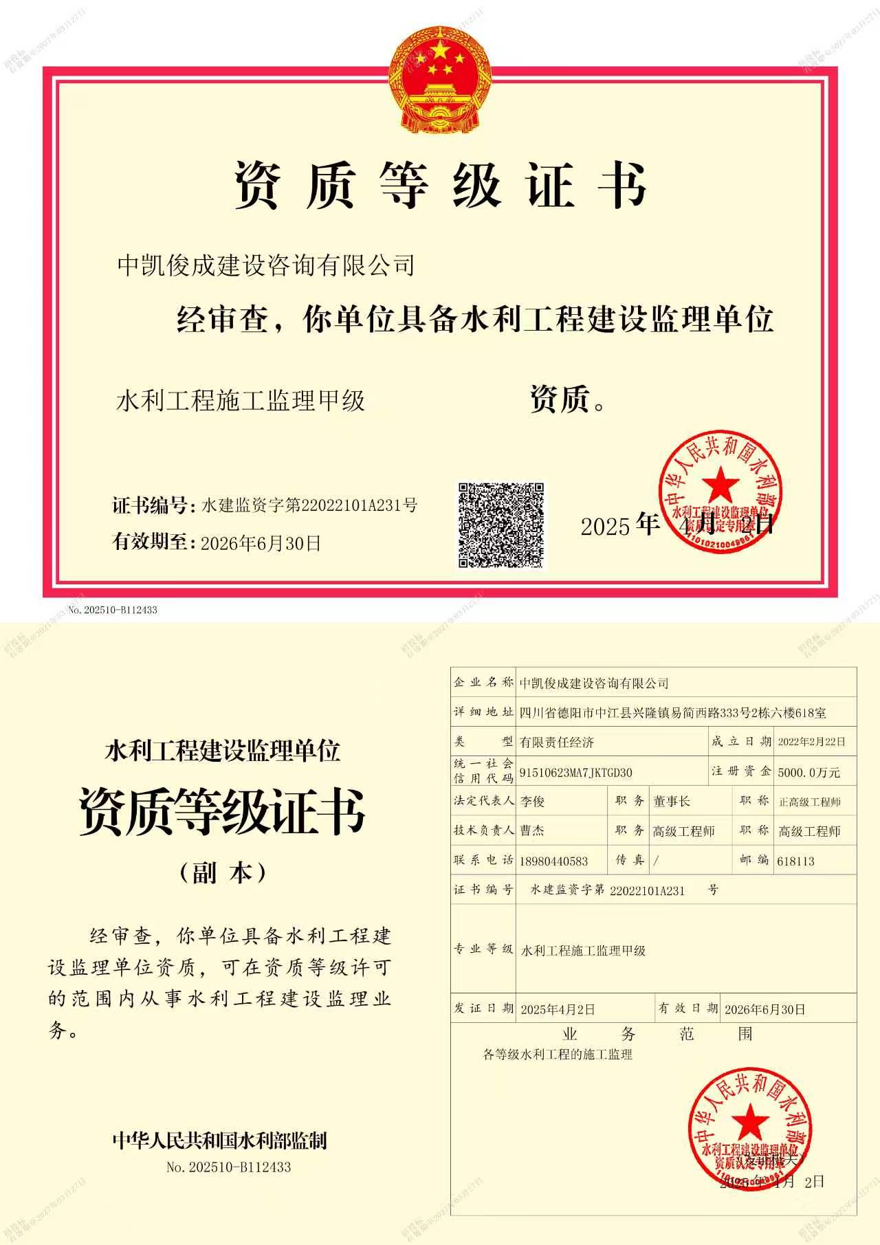 有关资质（资格）证书（原件扫描件）