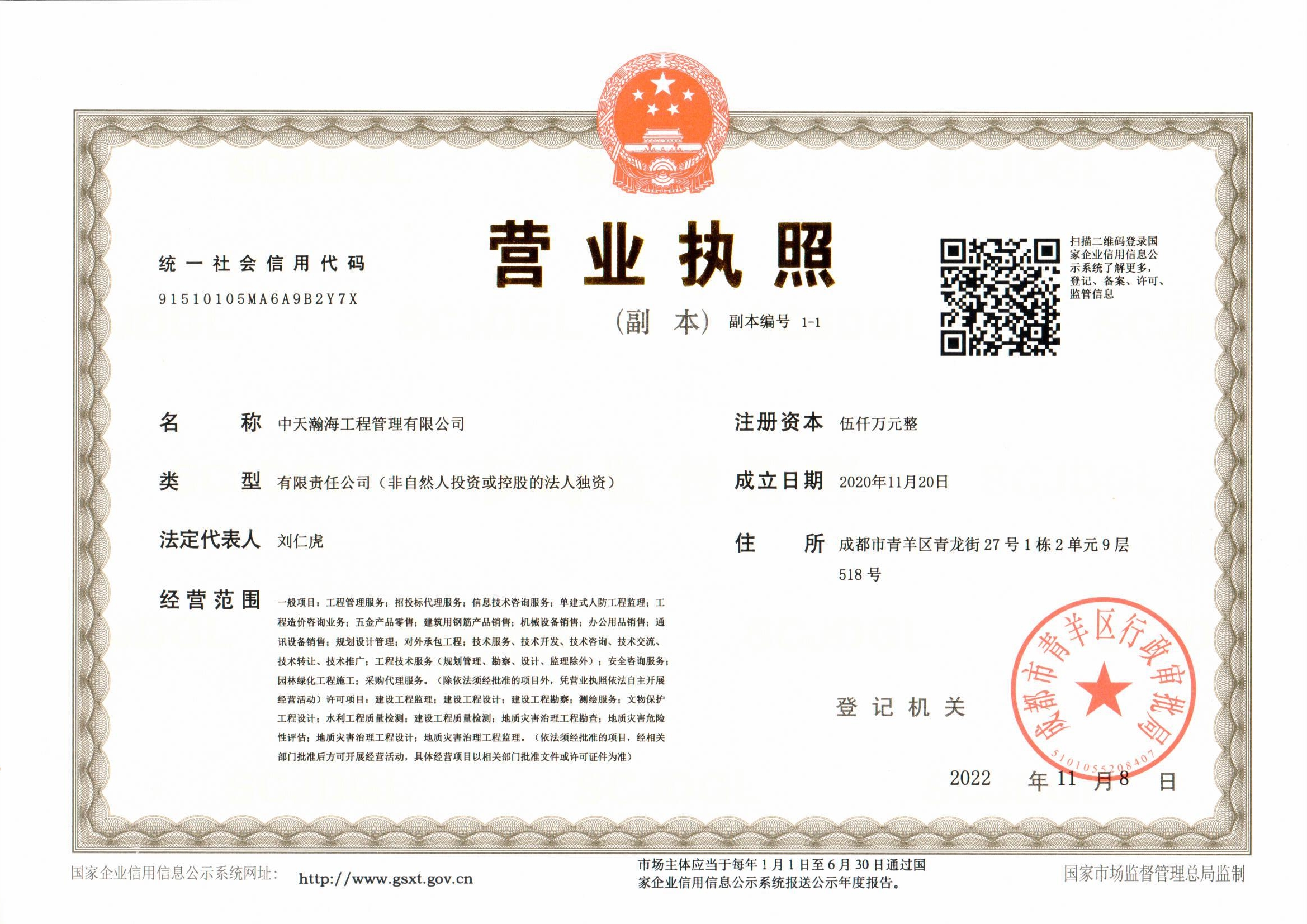 资质（资格）证书（原件扫描件）