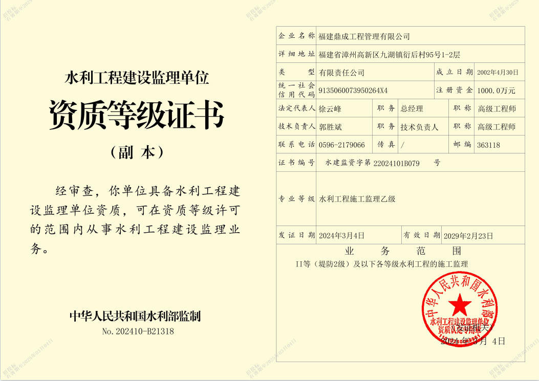 资质（资格）证书（原件扫描件）