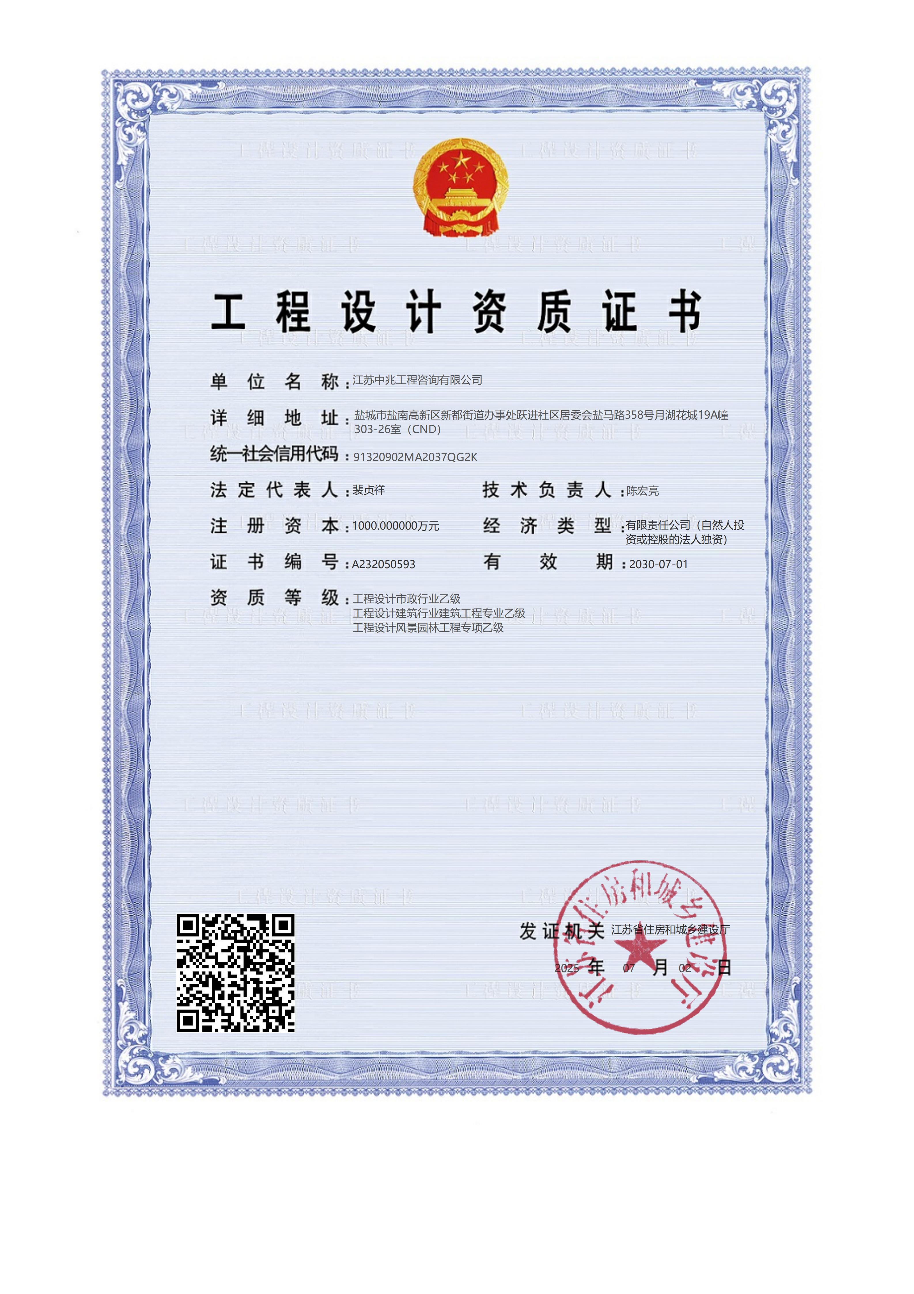 资质（资格）证书（原件扫描件）