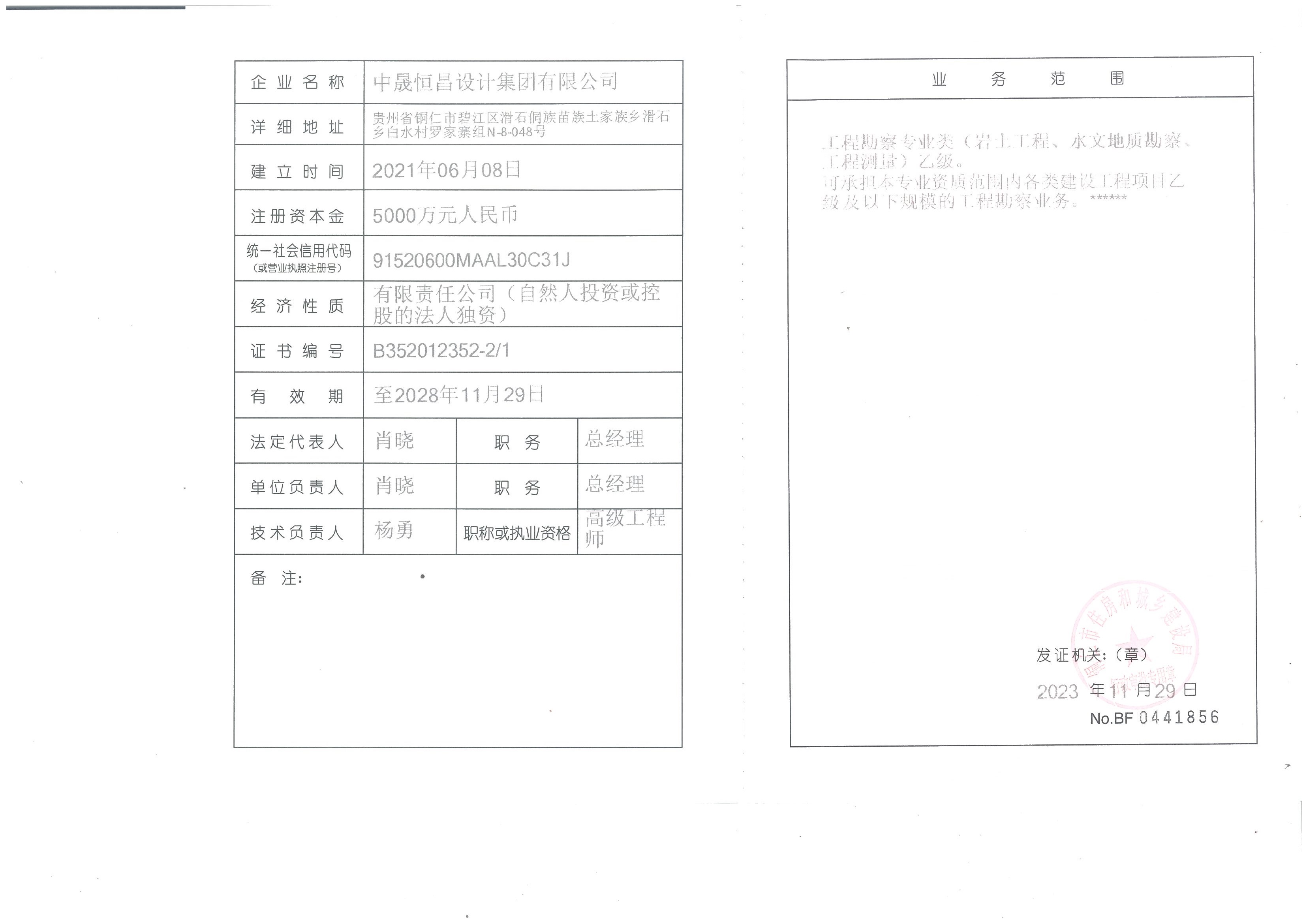 资质（资格）证书（原件扫描件）