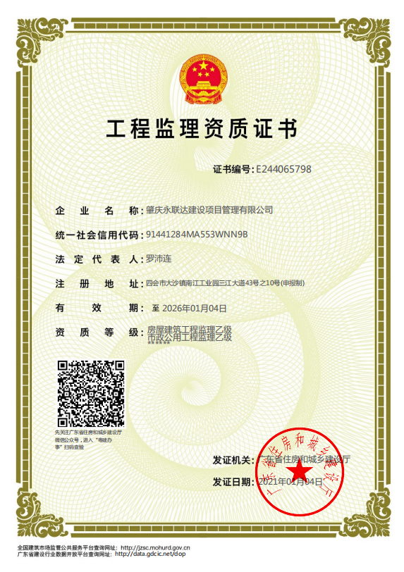 资质（资格）证书（原件扫描件）