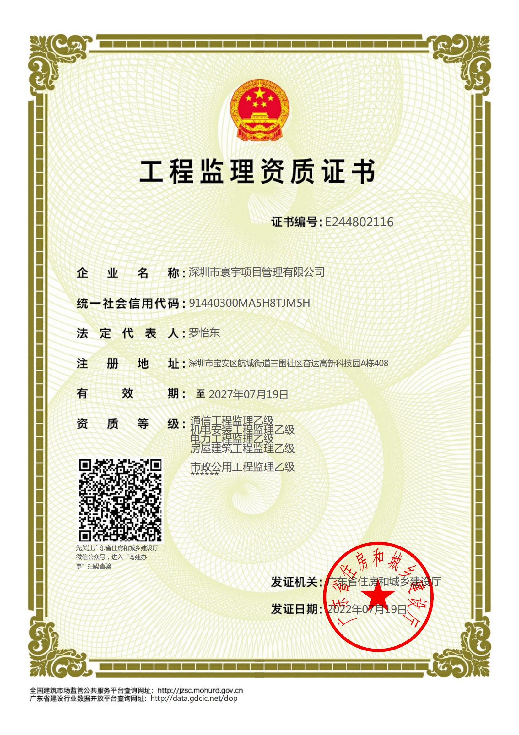 资质（资格）证书（原件扫描件）