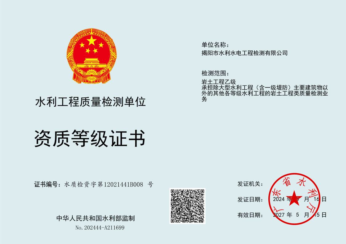 资质（资格）证书（原件扫描件）