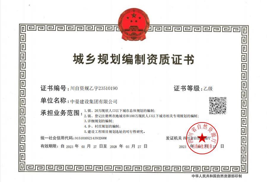 资质（资格）证书（原件扫描件）