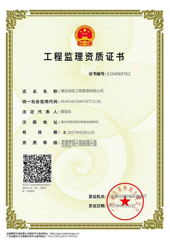 资质（资格）证书（原件扫描件）