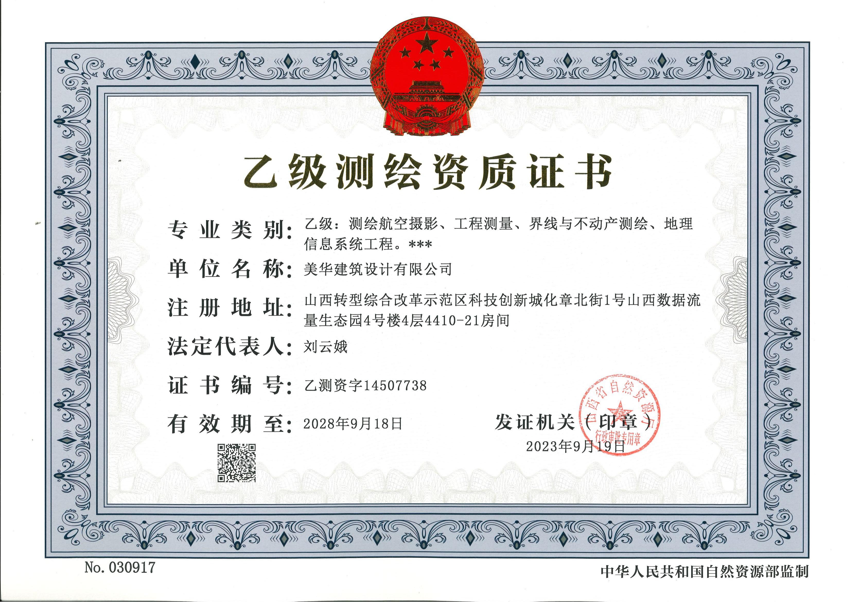 资质（资格）证书（原件扫描件）
