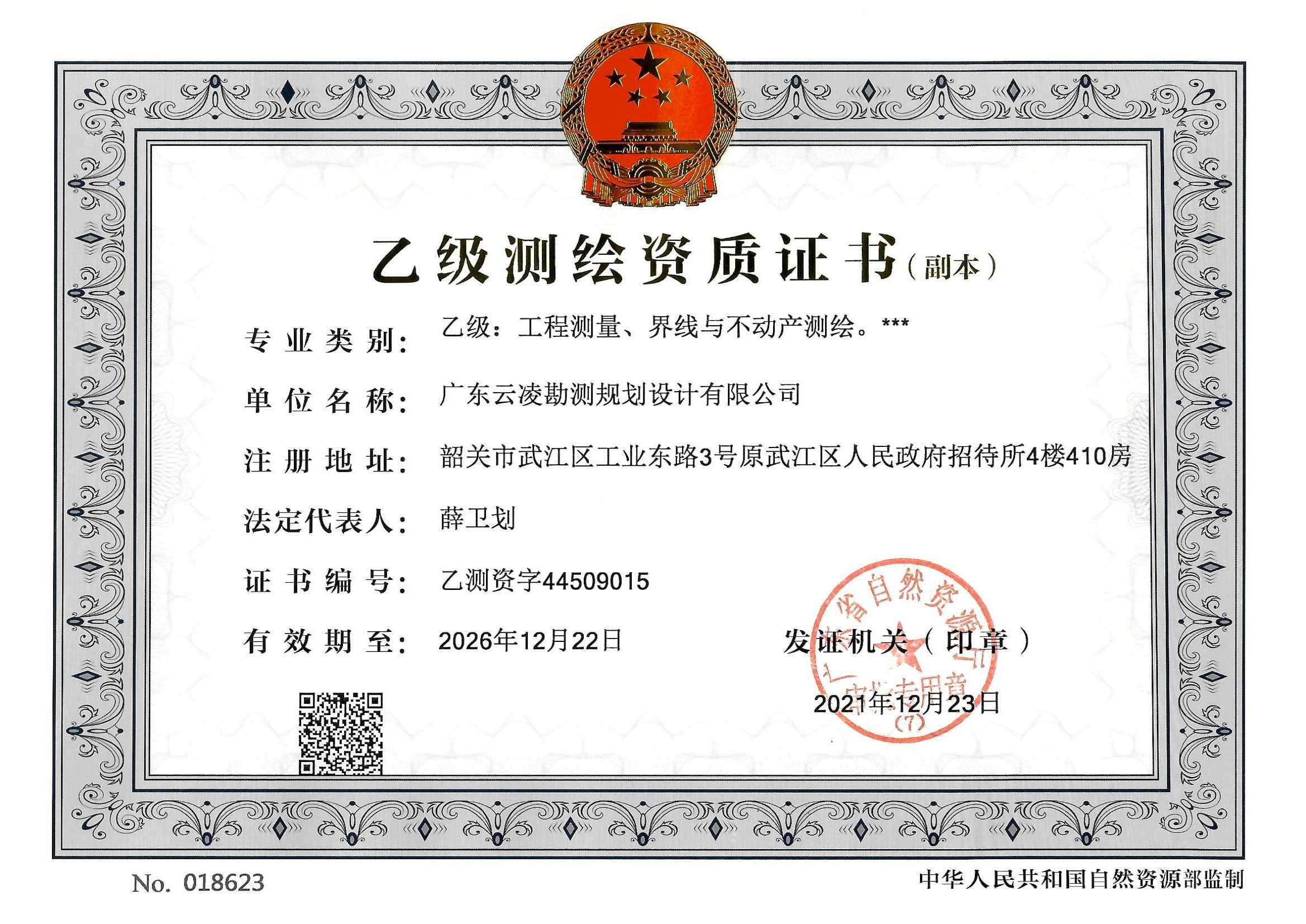 资质（资格）证书（原件扫描件）