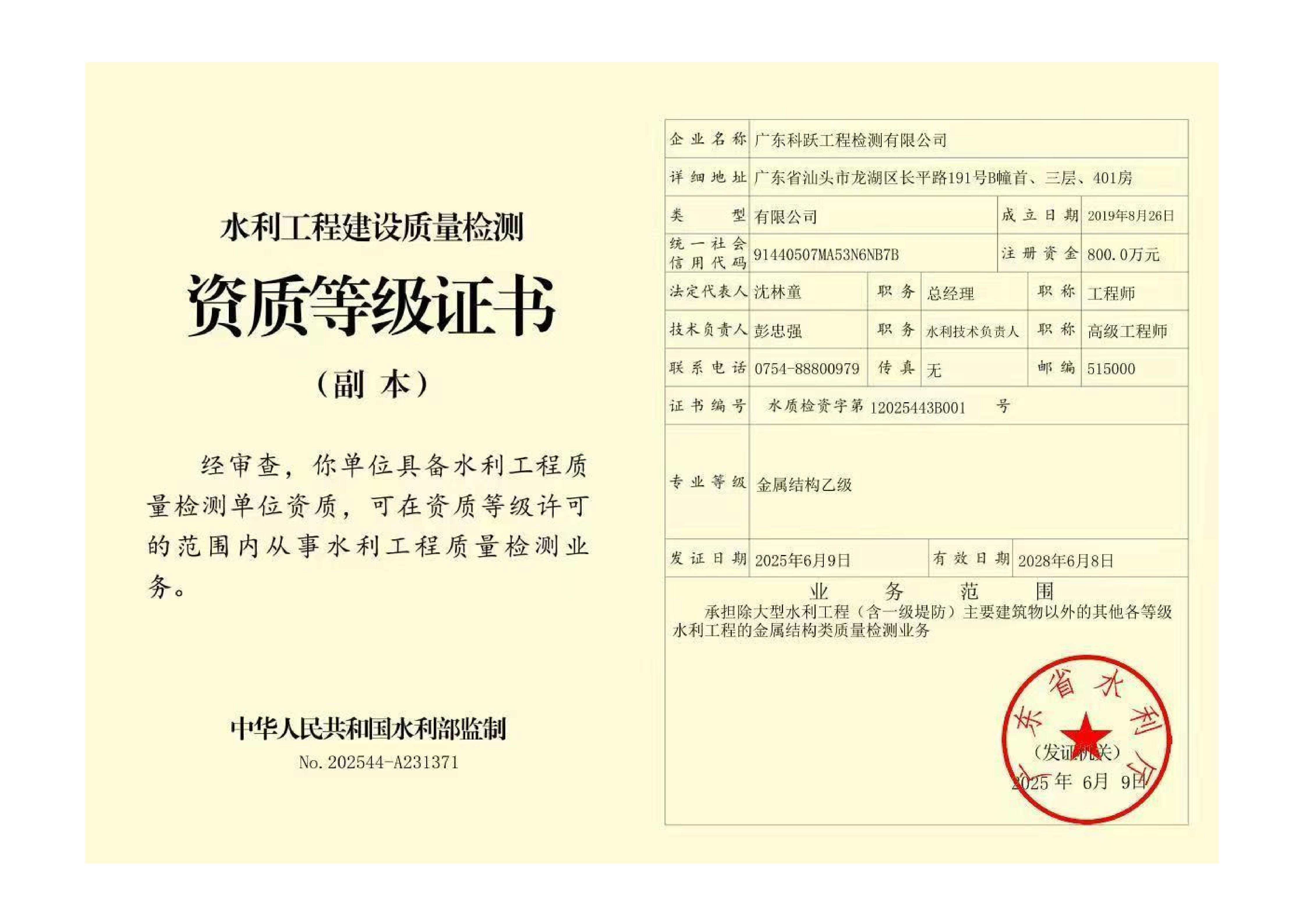 资质（资格）证书（原件扫描件）