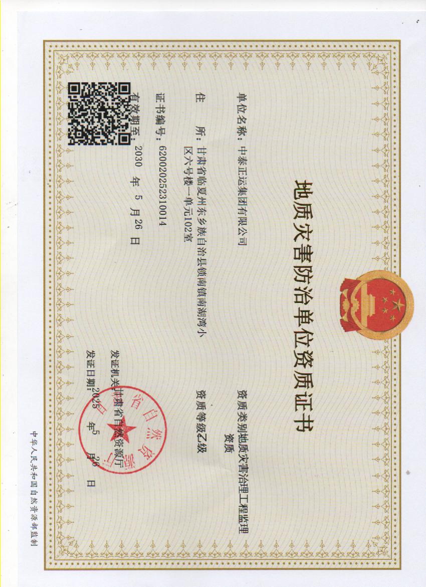 资质（资格）证书（原件扫描件）