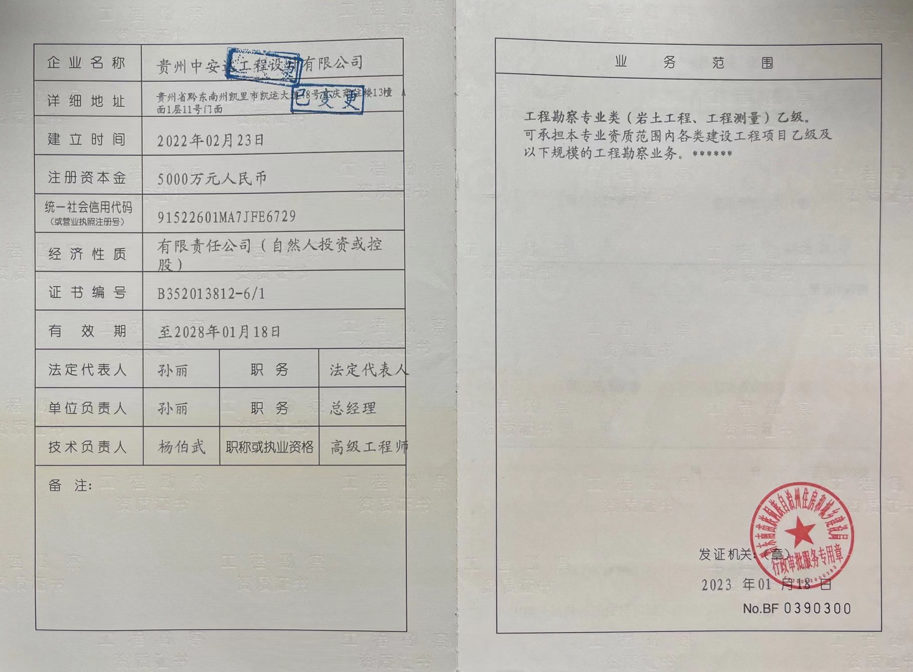 资质（资格）证书（原件扫描件）