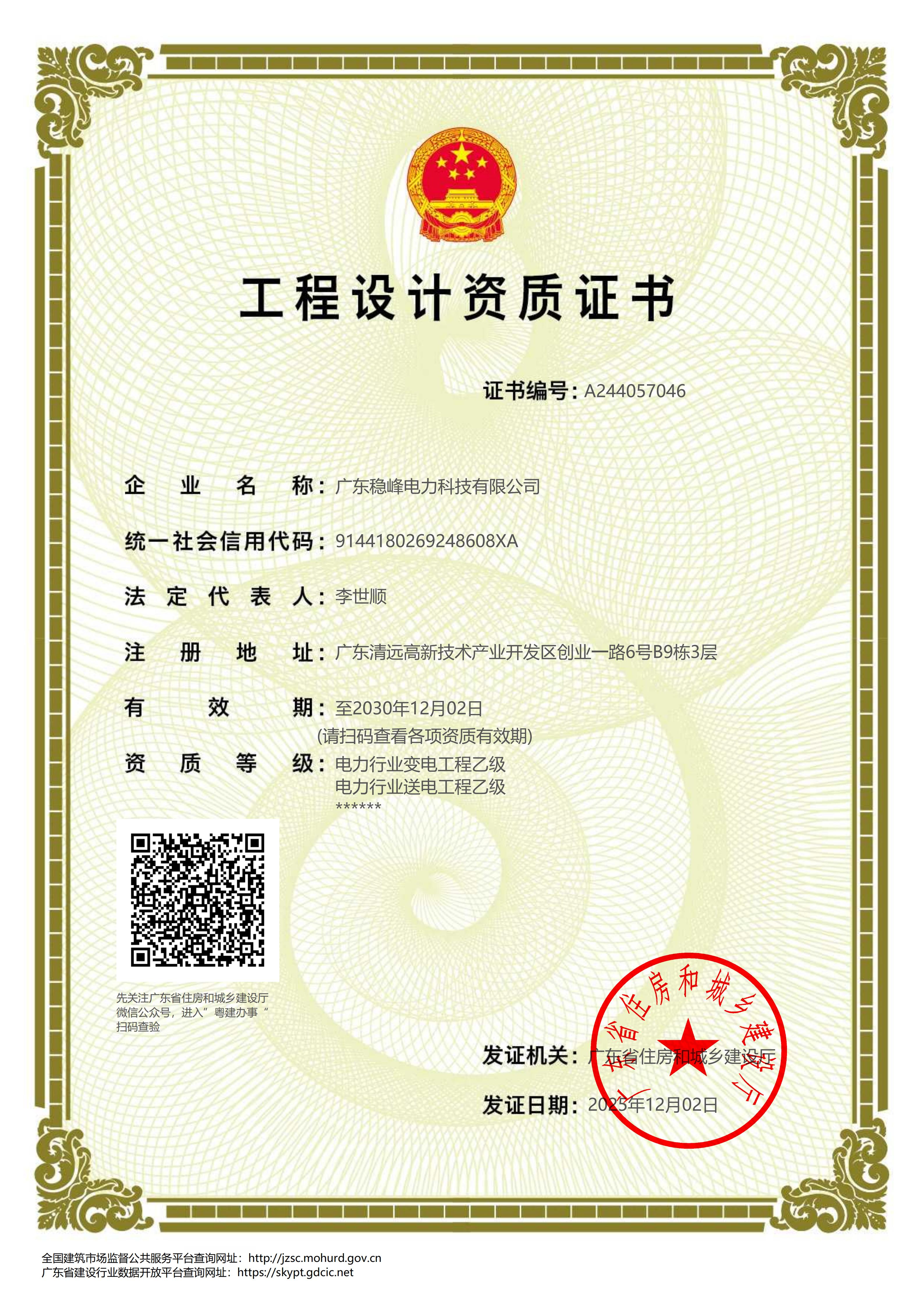 资质（资格）证书（原件扫描件）