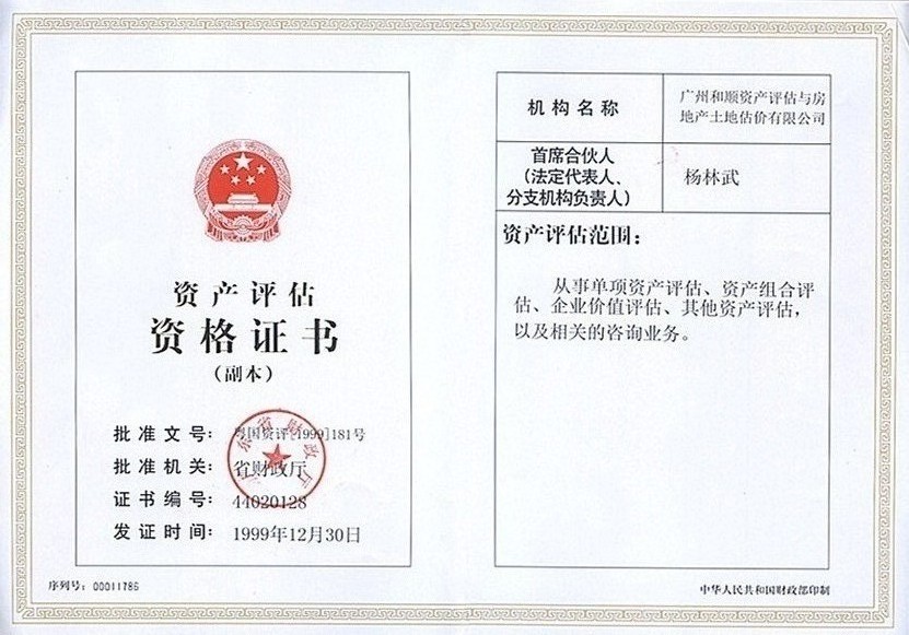 资质（资格）证书（原件扫描件）