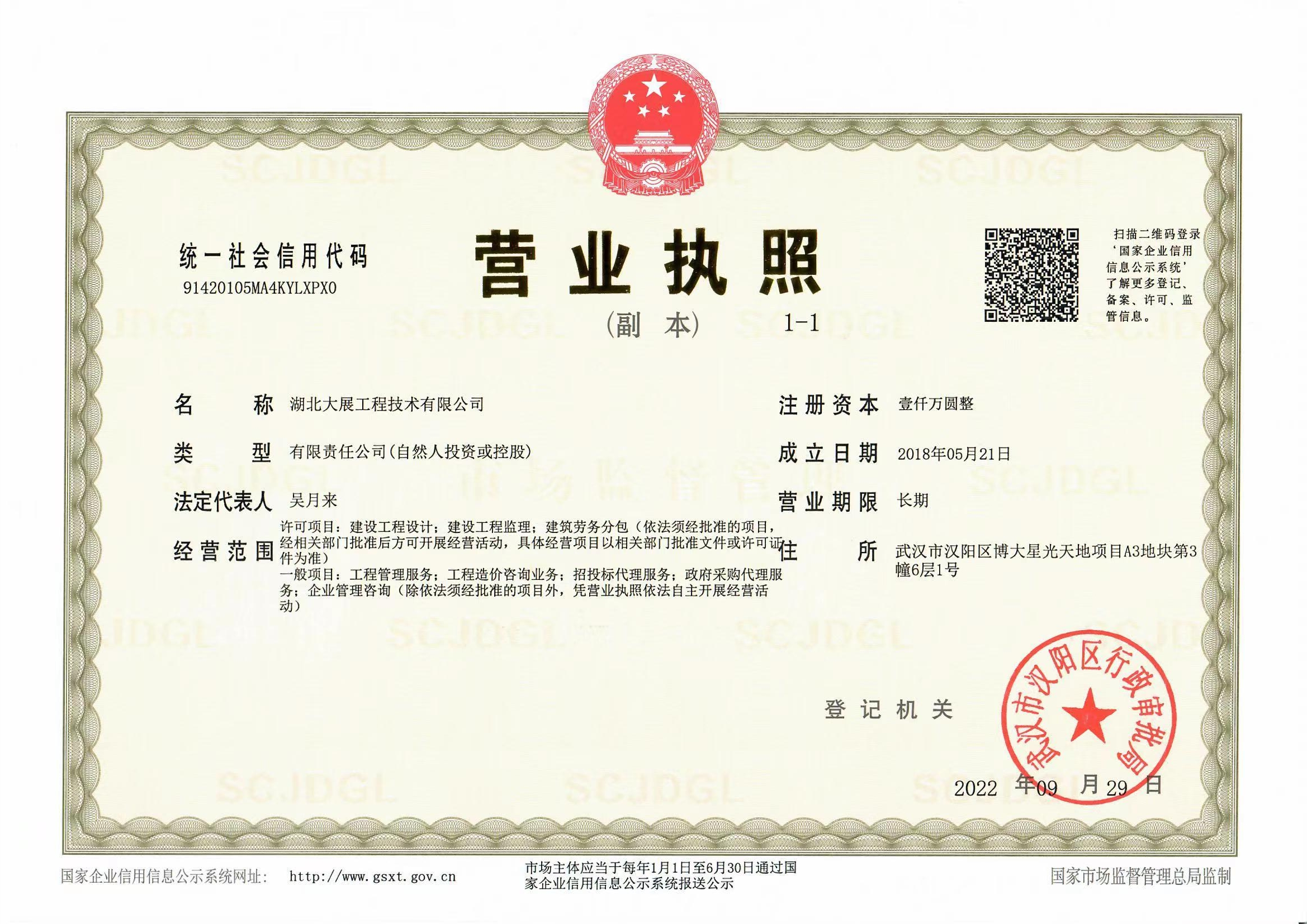 营业执照或法人登记证（原件扫描件）【企业提供营业执照，事业单位或社会组织提供法人登记证】