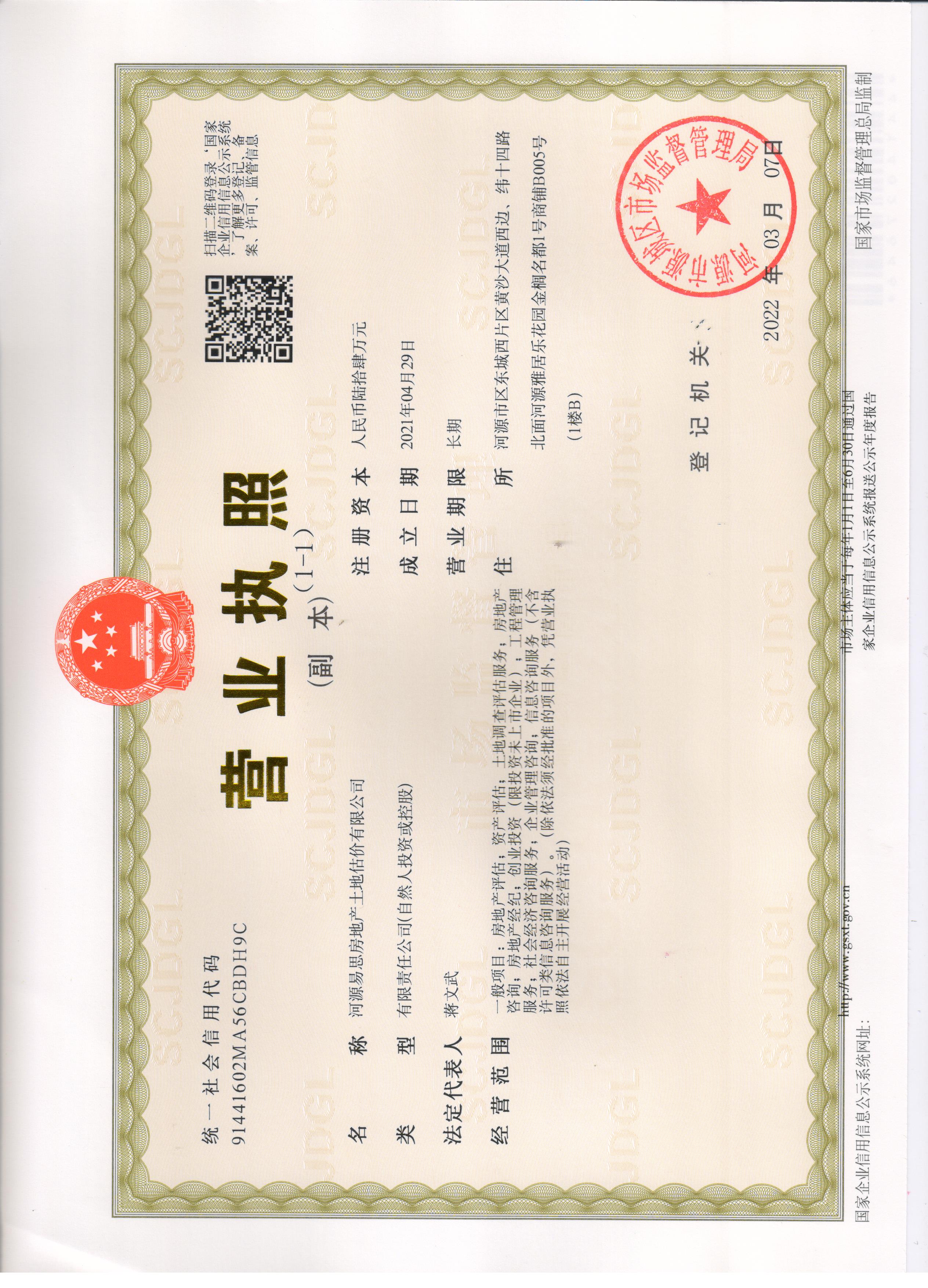 营业执照或法人登记证（原件扫描件）【企业提供营业执照，事业单位或社会组织提供法人登记证】