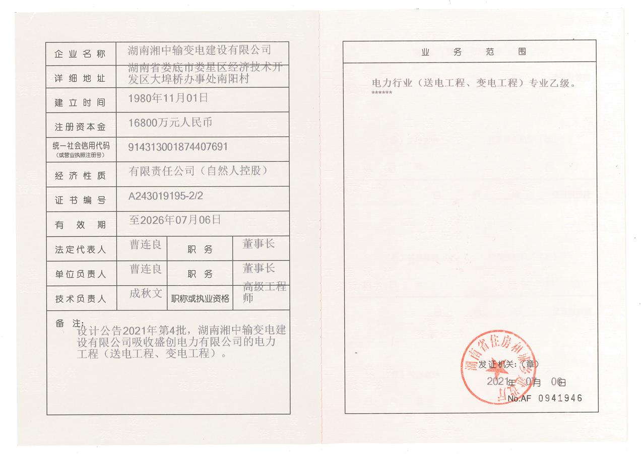 资质（资格）证书（原件扫描件）