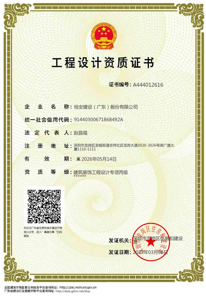 资质（资格）证书（原件扫描件）