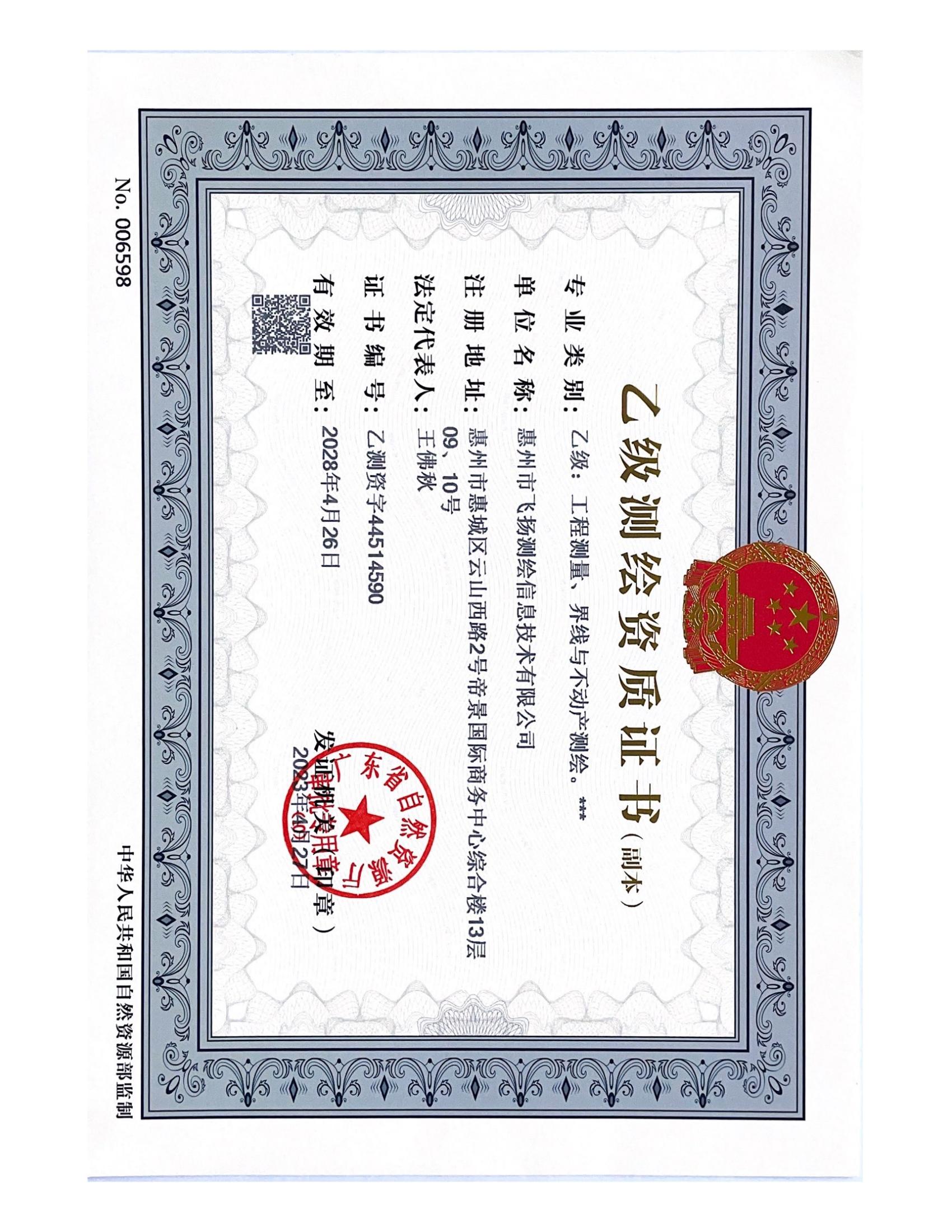 资质（资格）证书（原件扫描件）