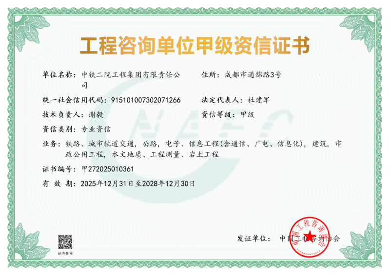 《工程咨询单位资格证书》（原件扫描件）