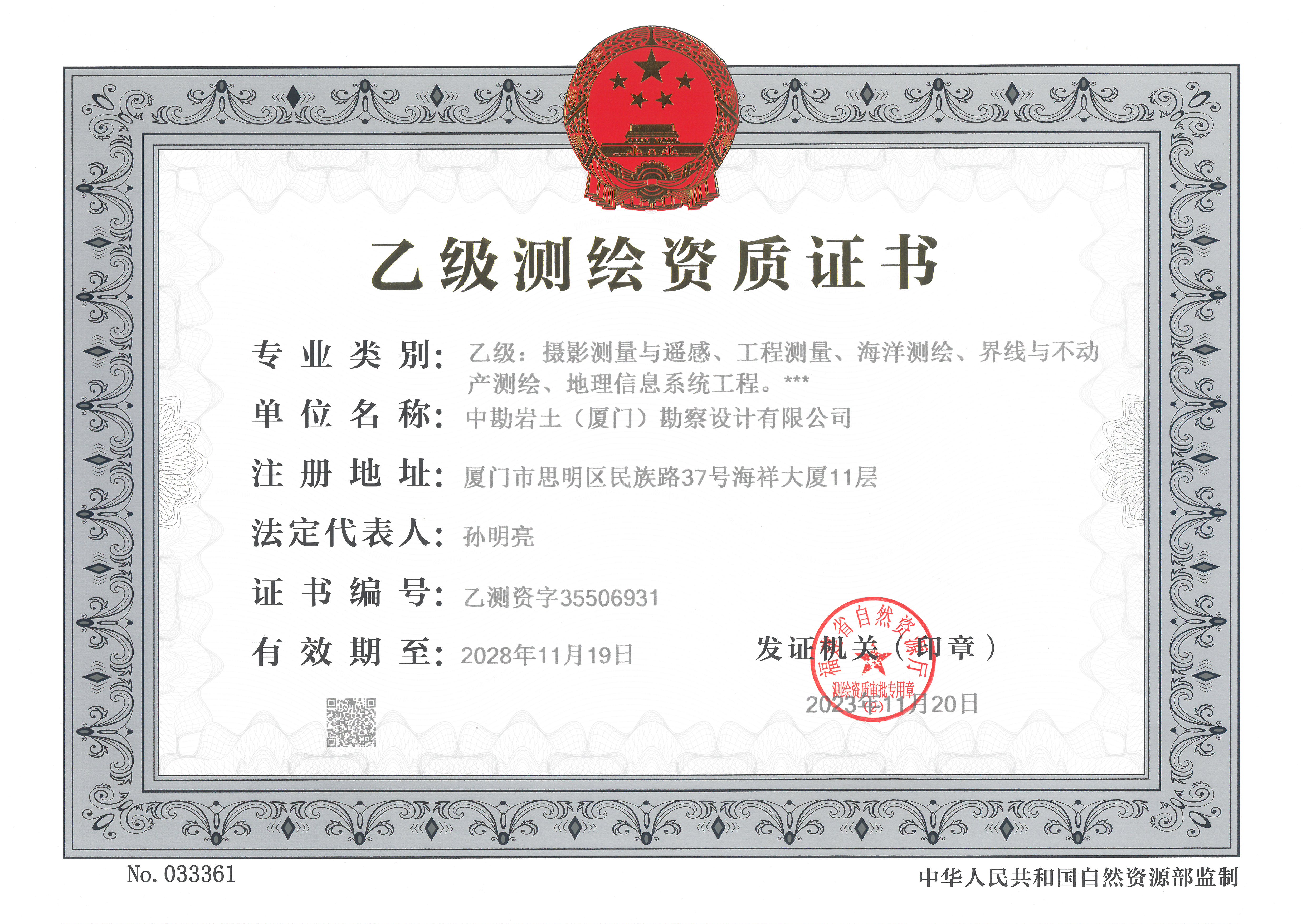资质（资格）证书（原件扫描件）