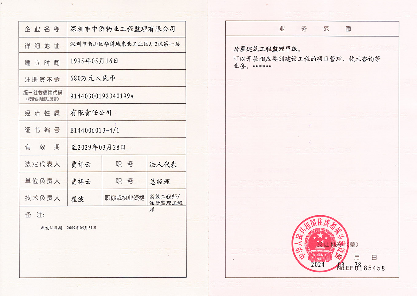 资质（资格）证书（原件扫描件）