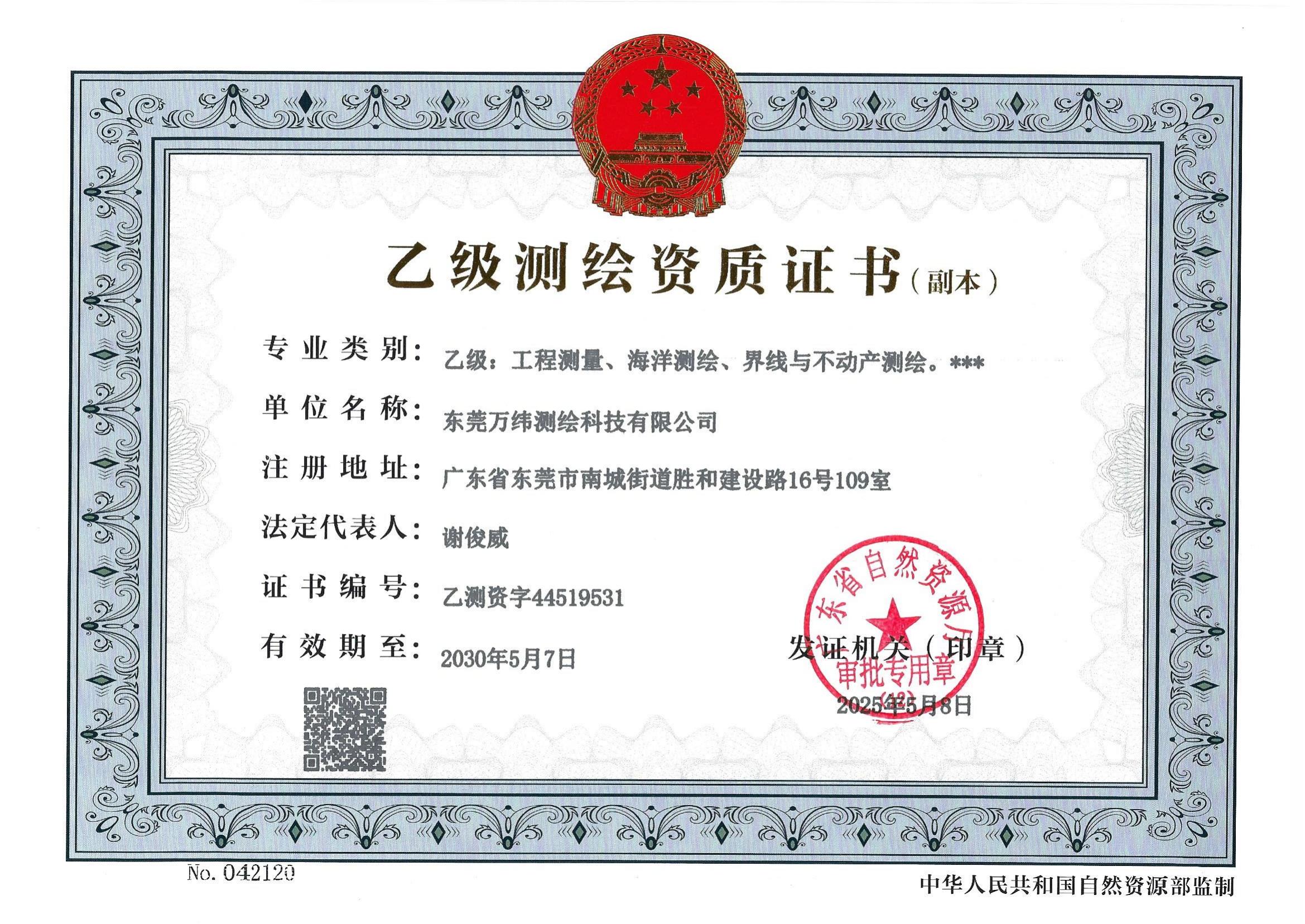 资质（资格）证书（原件扫描件）