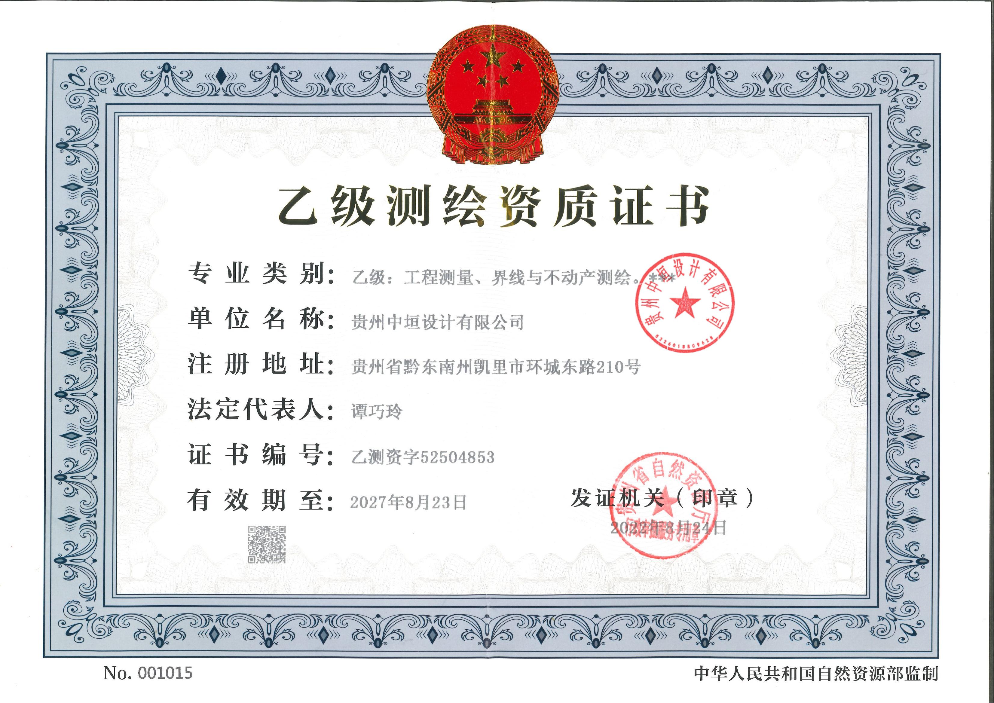 资质（资格）证书（原件扫描件）