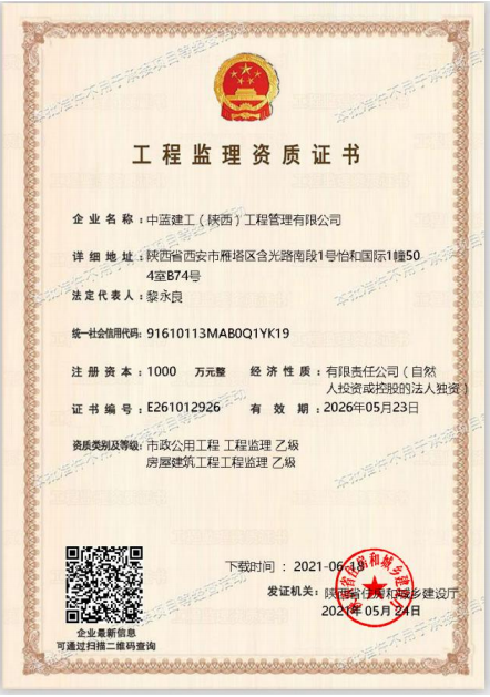 资质（资格）证书（原件扫描件）