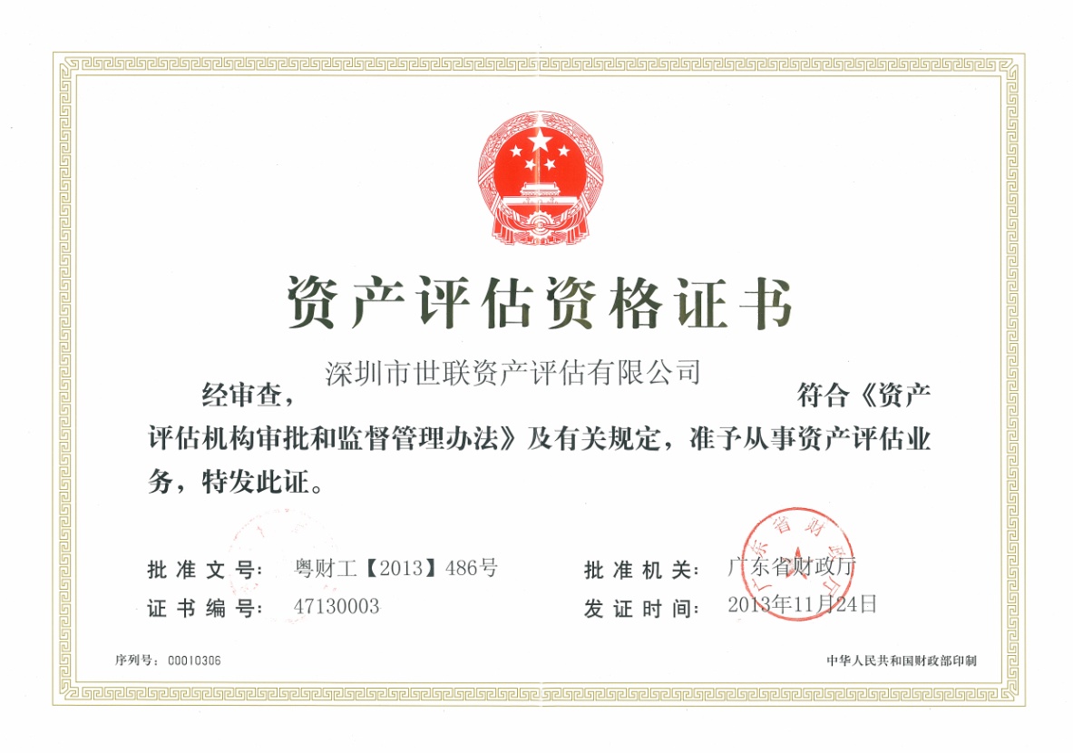 资质（资格）证书（原件扫描件）