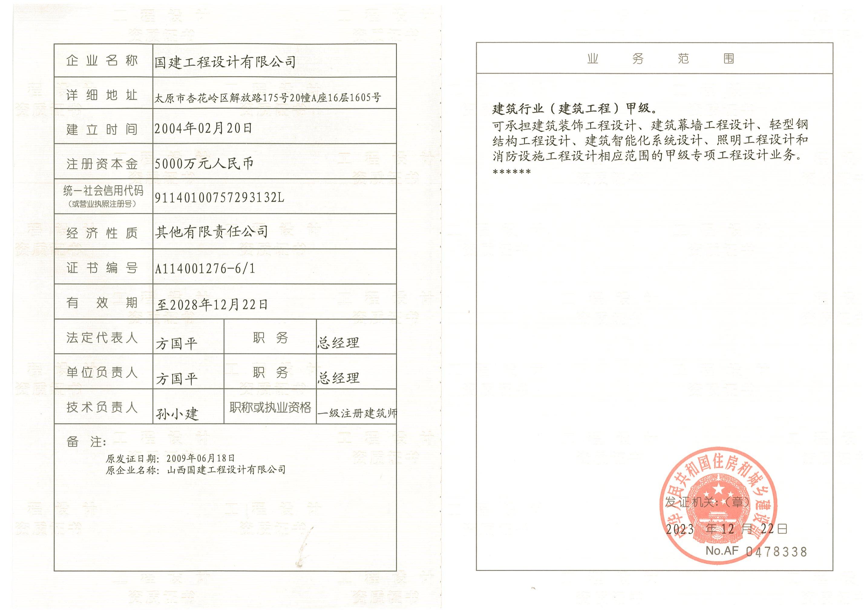 资质（资格）证书（原件扫描件）